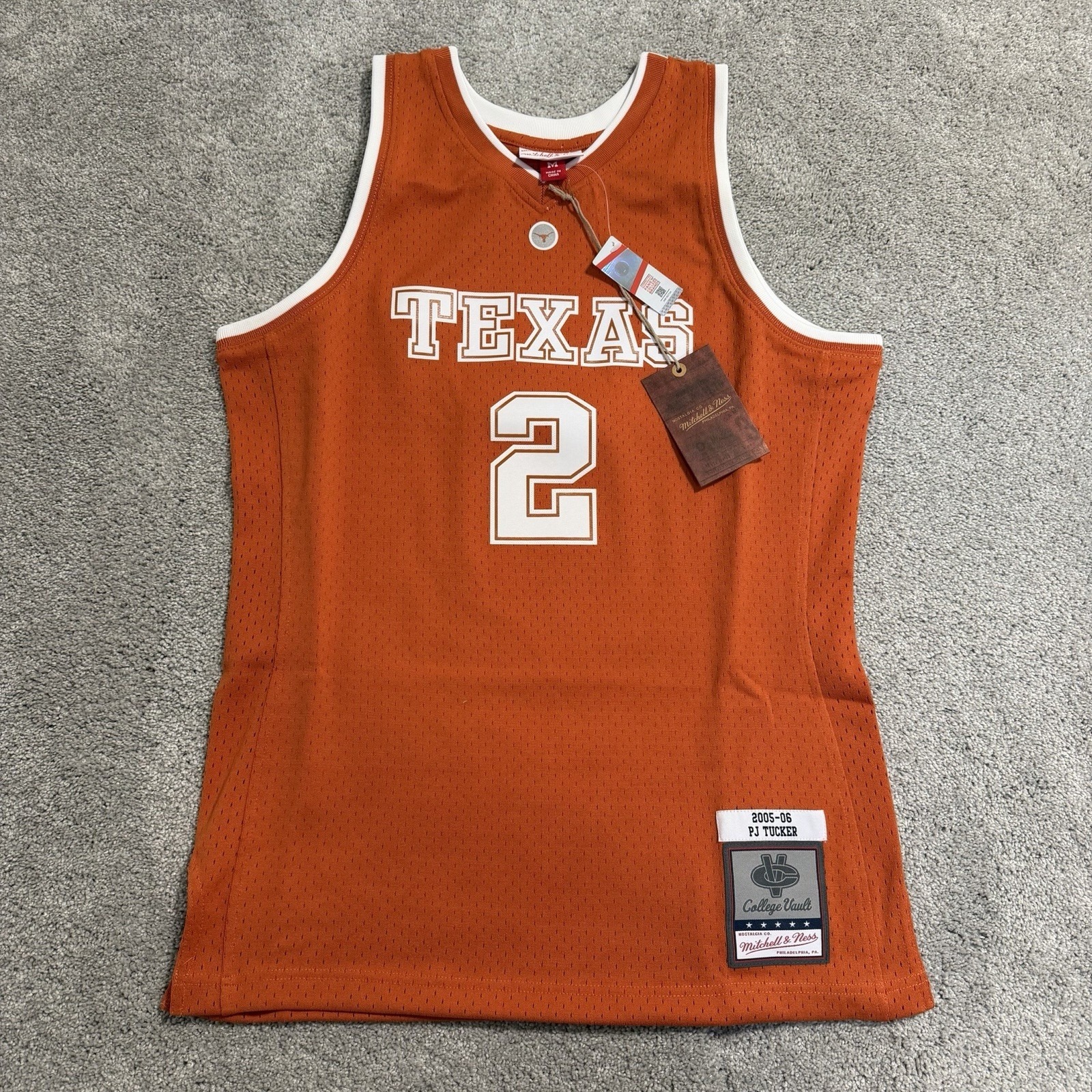 Mitchell & Ness Pj Tucker Texas Longhorns Jersey Mens M Orange Swingman 2005-06